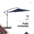 Luxury 10ft Patio Offset Cantilever Hanging Market Umbrella For Beach